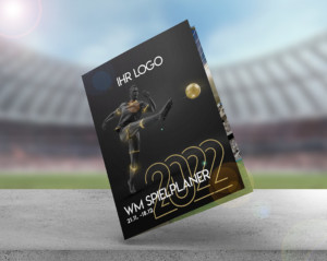 Fussball WM Broschüre mit Logo