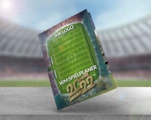 Fussball WM Broschüre mit Logo