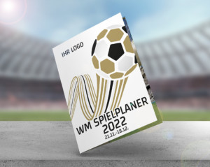Fussball WM Broschüre mit Logo